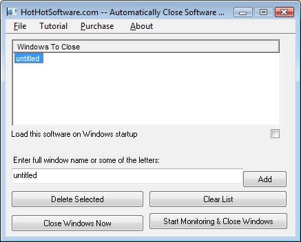 Logo Automatically Close Software Windows Close Program 9.0
