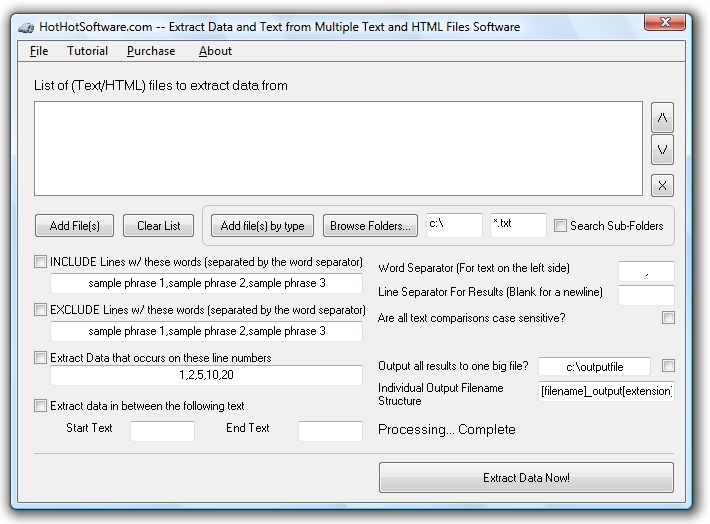 Logo Extract Data and Text from Multiple Text and HTML  9.0