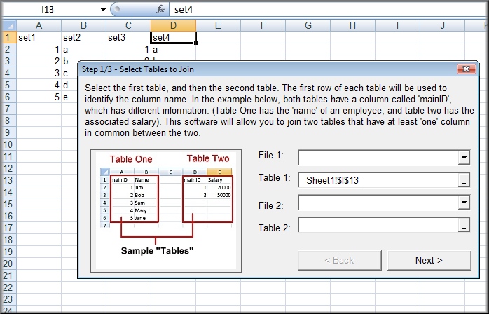 Logo Excel Join Merge or Match Two Tables 9.0