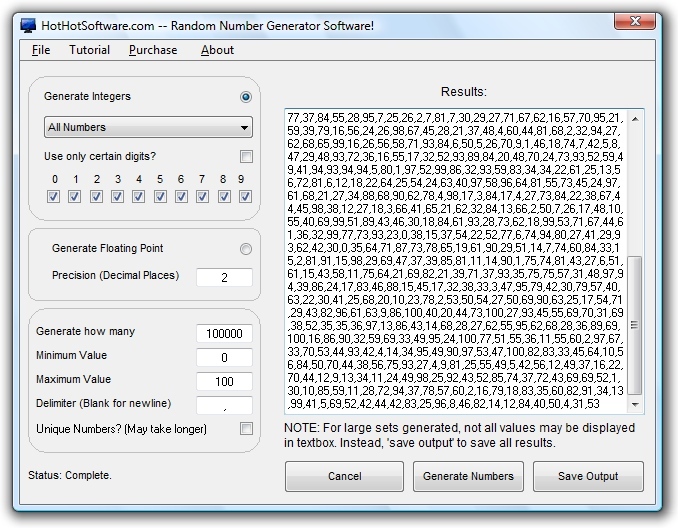 Random Number Picker Excel