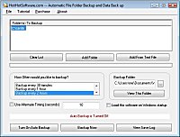 Click for a larger image of the Automatic File Folder Backup and Data Back up software!