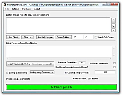 Screenshot of Get Automatically Backup and Copy Multiple Files to Multiple Directories and Multiple Folders