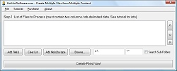 Screenshot of Get Create Multiple Files from Multiple Content