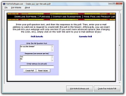 HotHotSoftware.com polls is an easy way to add customized,interactive opinion p