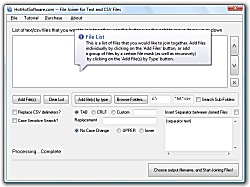 Click for a larger image of the Join text files combine and merge csv files into one from multiple files software!