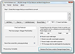 Screenshot of Get JPG/JPEG Image File Size Reducer and Batch Image Resizer