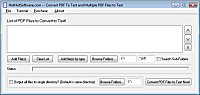 Convert PDF To Text and Multiple PDF Files to Text Software