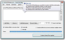 Click for a larger image of the Excel Join Merge and Combine Multiple Sheets Into One Spreadsheet software!