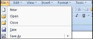 Screenshot of Get MS Word 2007 Ribbon to Old MS Word Classic Menu Toolbar Interface Software 9.0