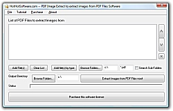 Click for a larger image of the PDF Image Extract to extract images from PDF files software!