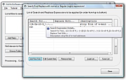 Click for a larger image of the String replace text/Find and replace text for multiple files with regular expressions (regex) software software!