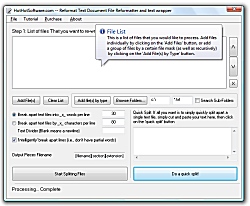 Screenshot of Get Reformat Text Document File Reformatter and text wrapper