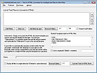 Screenshot of Get Text to HTML converter for multiple text files to html files 9.0