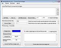 Click for a larger image of the Convert text to image or multiple text files into graphics and images software!